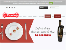 Tablet Screenshot of laespanolaaceites.com